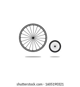 wheels logo. symbol design icon vector