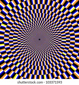 Wheels in Wheels    (motion illusion)
