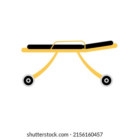 Wheels  Stretcher or Ambulance stretcher illustration. 