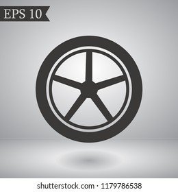 wheels vector icon 10 eps