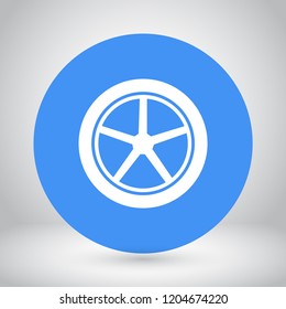wheels vector icon 10 eps