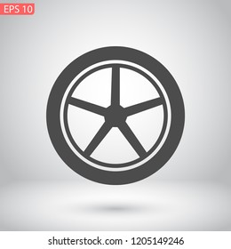 wheels vector icon 10 eps