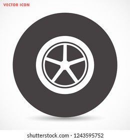 wheels vector icon 10 eps