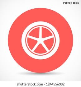 wheels vector icon 10 eps