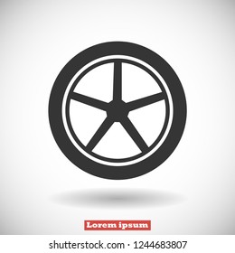 wheels vector icon 10 eps