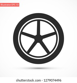 wheels vector icon 10 eps