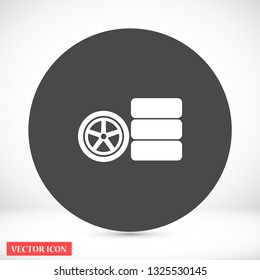 wheels vector icon 10 eps