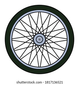 wheels vector illustration,isolated on white background for education,top view