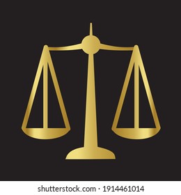 wheight scale justice symbol vector graphic illustration