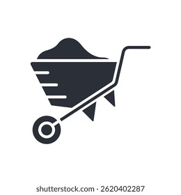 whellbarrow icon collection .design style with background