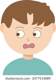 When the biggest secret is suddenly revealed, the expression on his face cannot be hidden: eyes wide, mouth agape, and breath held.