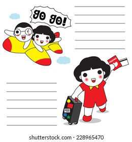When in Doubt, Travel paper note illustration