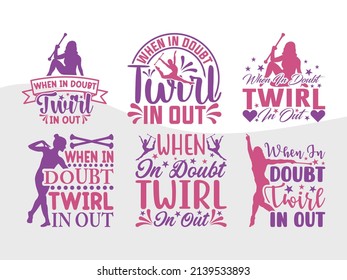 When In Doubt Twirl In Out Printable Vector Illustration