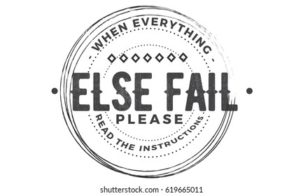 when everything else fail, please read the instruction
