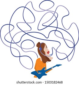When the guitar you play catches the same rhythm with the melody coming from you, you will be happy.