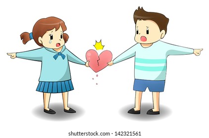 When a lover is on different path, will it destroy their relationship? create by vector 