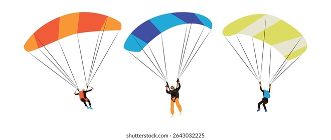 When people skydive, they usually use a parachute as a form of safety when jumping.