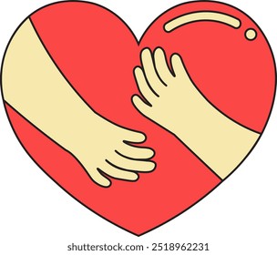 
When two hands join together, the heart speaks without words. A symbol of love that reminds us of the power of love in every hand.