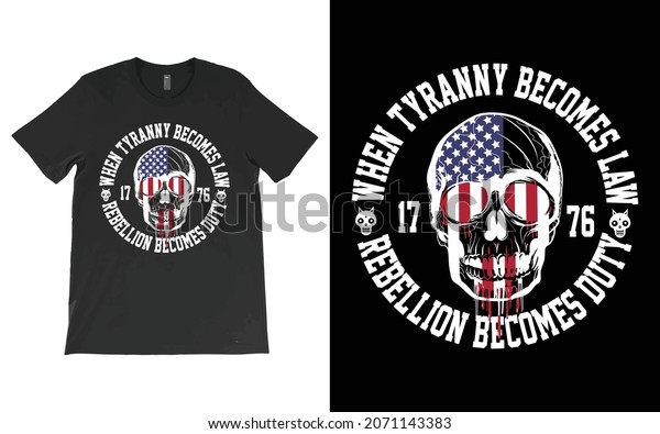 When Tyranny Becomes Law Rebellion Becomes Stock Vector (Royalty Free ...