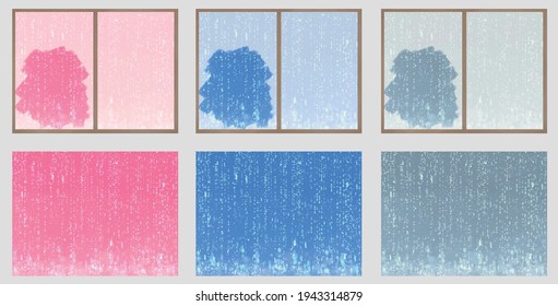 When you wipe the window, outside it was raining.