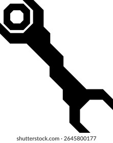 quando sillhoute vetor ícone plano preto