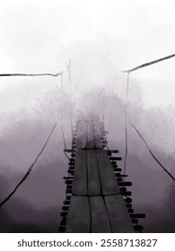 Where the Bridge Disappears into the Mist