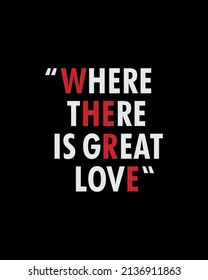 where there is great love vector design