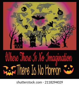 Where there is no imagination vector t shirt design