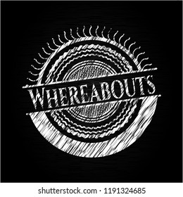 Whereabouts on blackboard