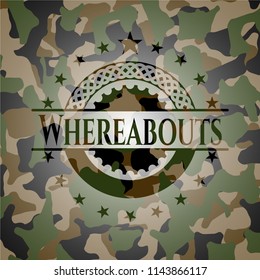 Whereabouts on camouflage texture