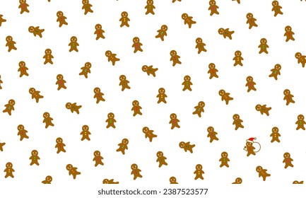 Where's small santa gingerbread man