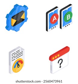 Whether it's coding, web or app development, programming, cloud services, you can find them all in this compact coding icons pack. The best thing about this set is that the icons are available with ed