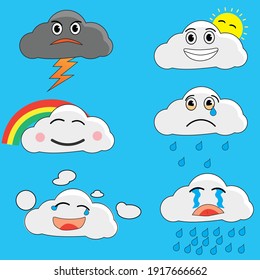 ya sea emoticono, nube divertida 
emoticono