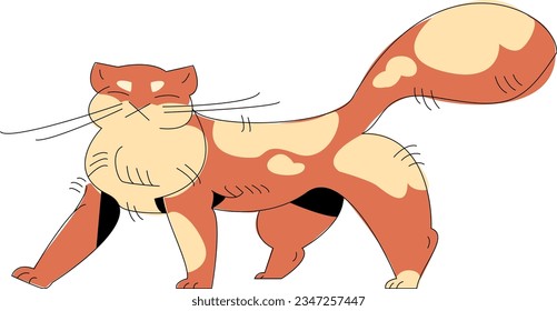 Whether you're a dedicated cat lover or simply drawn to the allure of well-crafted art, this illustration will undoubtedly put a smile on your face!