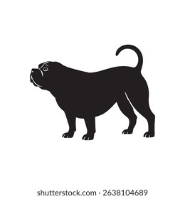 Whether you're designing for a dog shelter, pet logo, this dog silhouette delivers professional quality.