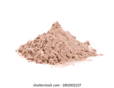 Whey cocoa protein powder for brown fitness shake isolated