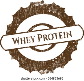 Whey Protein grunge seal