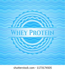 Whey Protein water emblem.