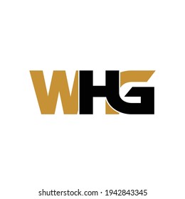 Vector de diseño de logotipo de monograma de letras WHG