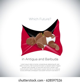 Which Future in Antigua and Barbuda Brown baby in national flag