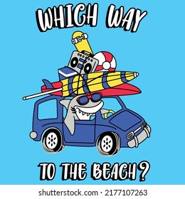 WHICH WAY TO THE BEACH