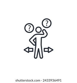which way icon. vector.Editable stroke.linear style sign for use web design,logo.Symbol illustration.