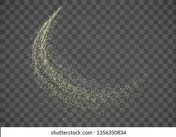 Whiff effect on transparent background.
Golden whiff effect vector. Wind vector illustration.