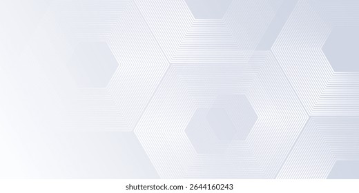 Weißer Hintergrund mit Farbverlauf-Farbe und künstlerisch dynamisch Hexagon abstraktes modernes Design