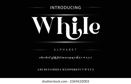 While luxury elegant typography vintage serif font wedding invitation logo music fashion property