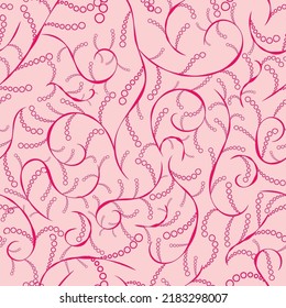 Whimsical abstract seamless pattern. Can be used as backgrounds, textures or filling elements in your creations