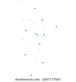 A whimsical arrangement of soft blue bubbles on a clean white background, perfect for design projects.