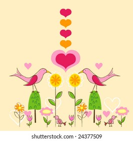 whimsical bird illustration