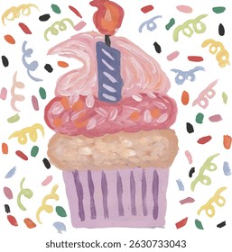A Whimsical Birthday Cupcake Celebration