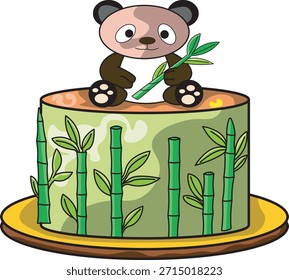 Whimsical cake illustrations designed with winter celebration themes.